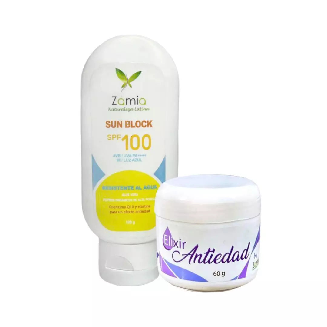 crema antiedad con protector solar zamia