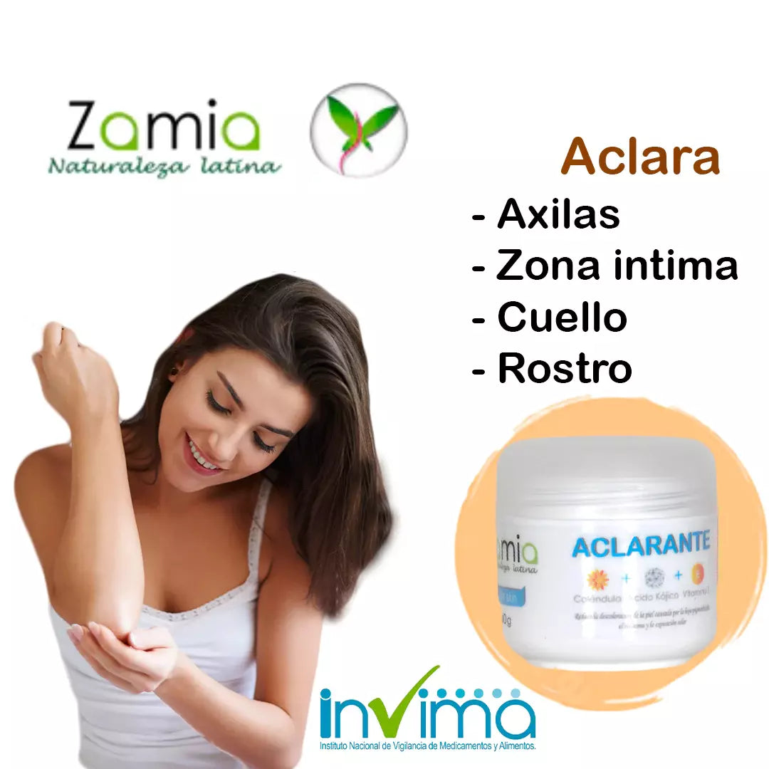 crema para manchas aclarante zamia